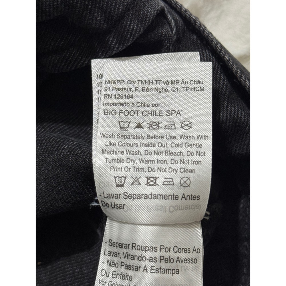 Cotton On Black Denim Trucker Jacket Oversized Relaxed Fit Women's US 6 - Picture 14 of 14